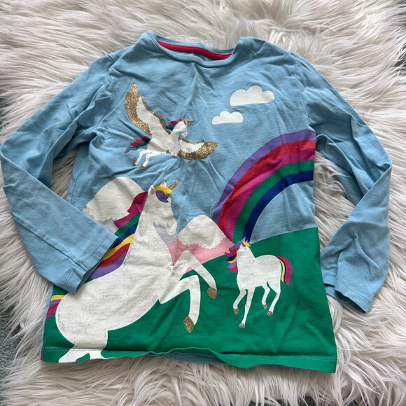Mini Boden Other - Mini Boden unicorn top size 6-7 Y